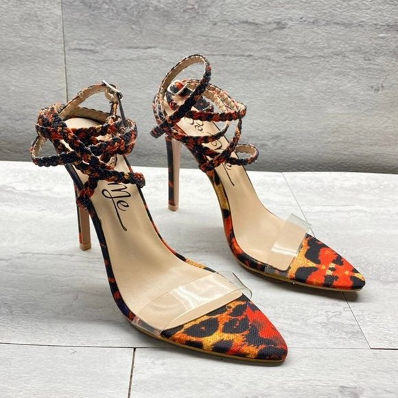 Fashion Nova Shoes - Fashion Nova Leopard Print High Heels Sz 7